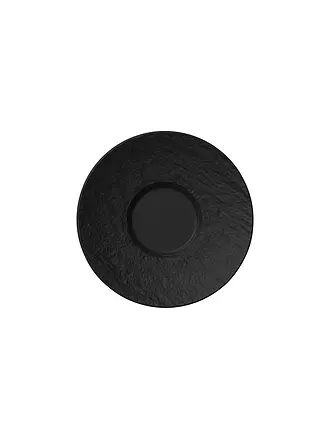 VILLEROY & BOCH | Mokka-/Espresso Untertasse "Manufacture Rock" 12cm (Schwarz) | 
